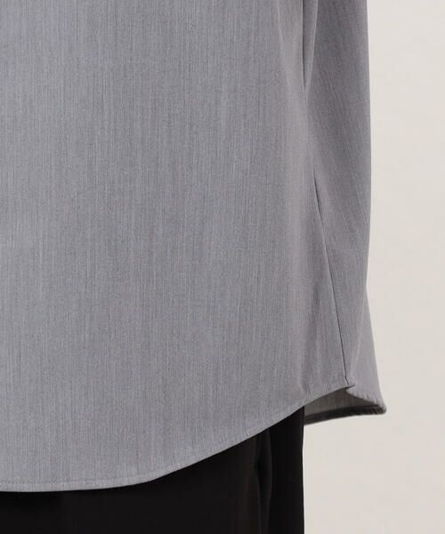 COMME CA ISM / コムサイズム シャツ・ブラウス | 【セットアップ対応】ウールライク 五分袖 バンドカラーシャツ | 詳細12