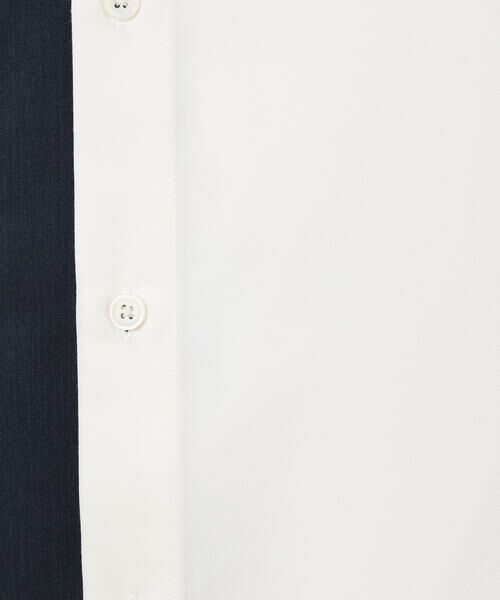 COMME CA ISM / コムサイズム シャツ・ブラウス | ウールライク 五分袖 ショートポイント コンビシャツ | 詳細9
