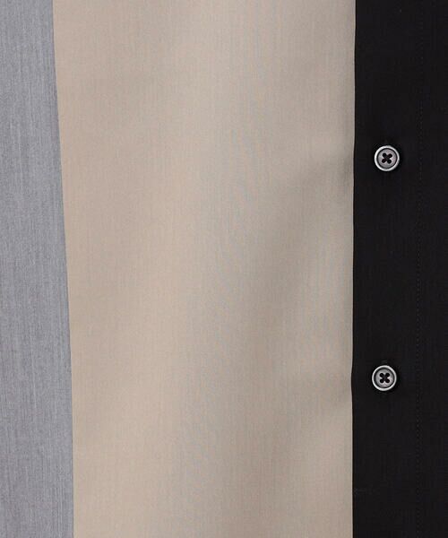COMME CA ISM / コムサイズム シャツ・ブラウス | ウールライク 五分袖 ショートポイント コンビシャツ | 詳細12