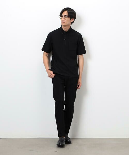 COMME CA ISM / コムサイズム ポロシャツ | 【吸水速乾】市松ジャカード×カノコポロシャツ | 詳細11