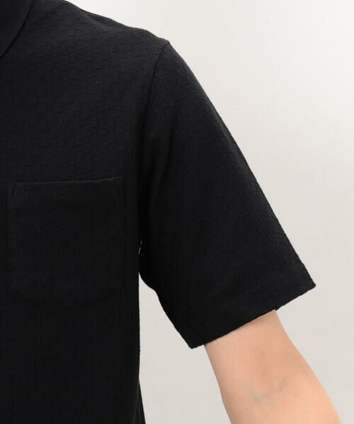 COMME CA ISM / コムサイズム ポロシャツ | 【吸水速乾】市松ジャカード×カノコポロシャツ | 詳細19