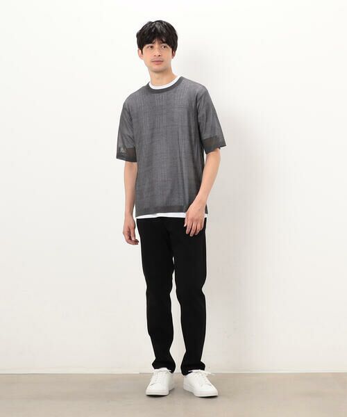 セール】 【セットアイテム】リネンタッチ ニットTシャツ ／T