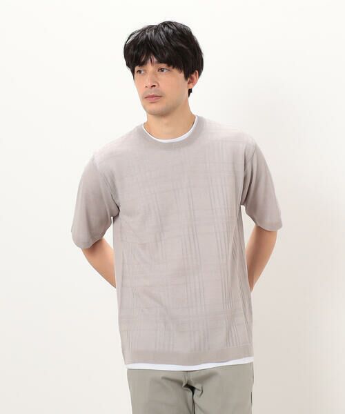 セール】 【セットアイテム】リネンタッチ ニットTシャツ ／T