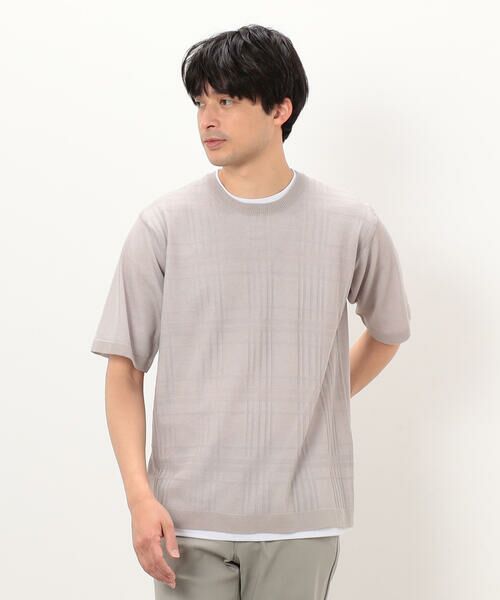 COMME CA ISM/コムサイズム 【セットアイテム】リネンタッチ ニットTシャツ /Tシャツ ベージュ M COMME CA ISM/コムサイズム 【セットアイテム】リネンタッチ ニットTシャツ /Tシャツ ベージュ M