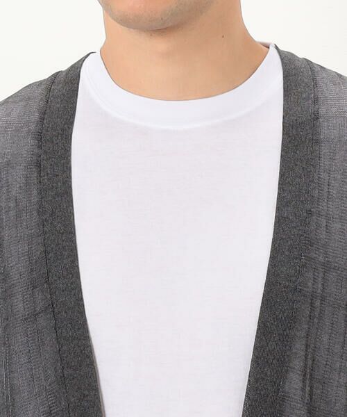 COMME CA ISM / コムサイズム カーディガン・ボレロ | 【セットアイテム】リネンタッチ ボタンレスカーディガン /Tシャツ | 詳細6