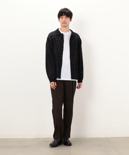 COMME CA ISM / コムサイズム カーディガン・ボレロ | メッシュ編み ポロカーディガン | 詳細2