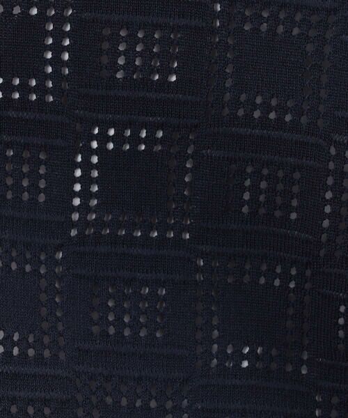 COMME CA ISM / コムサイズム カーディガン・ボレロ | メッシュ編み ポロカーディガン | 詳細9