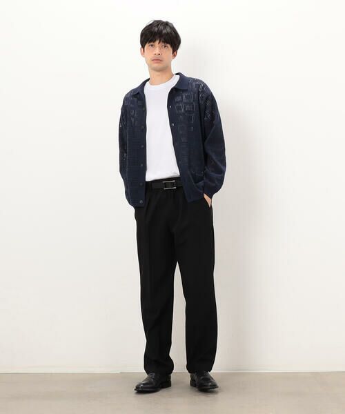 COMME CA ISM / コムサイズム カーディガン・ボレロ | メッシュ編み ポロカーディガン | 詳細6