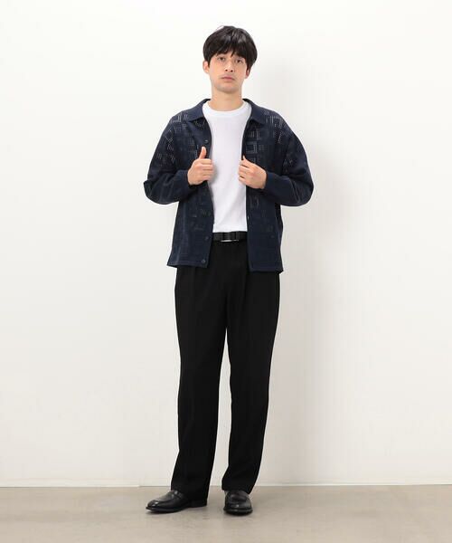 COMME CA ISM / コムサイズム カーディガン・ボレロ | メッシュ編み ポロカーディガン | 詳細7