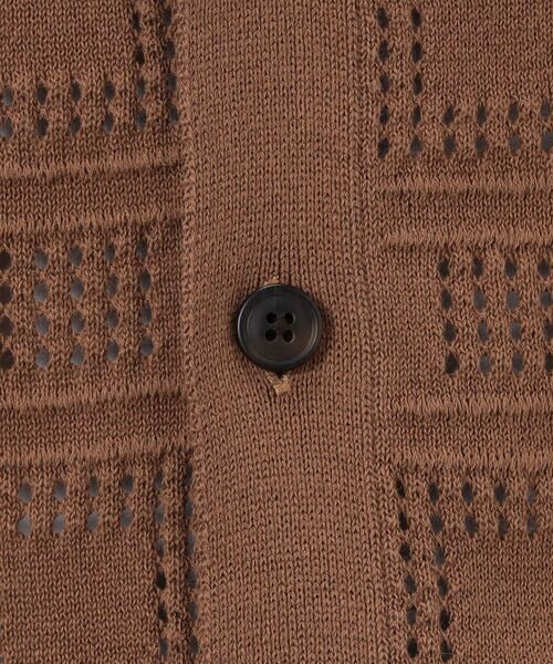 COMME CA ISM / コムサイズム カーディガン・ボレロ | メッシュ編み ポロカーディガン | 詳細18