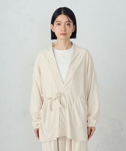 COMME CA ISM / コムサイズム カーディガン・ボレロ | パイルジャージ作務衣 / セットアップ対応 | 詳細9