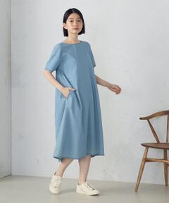 COMME CA ISM / コムサイズム ロング・マキシ丈ワンピース | デイリーリラックスワンピース デニム