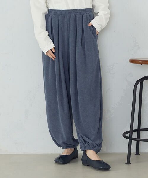 COMME CA ISM / コムサイズム ショート・ハーフ・半端丈パンツ | パイルジャージもんぺ / セットアップ対応 | 詳細3