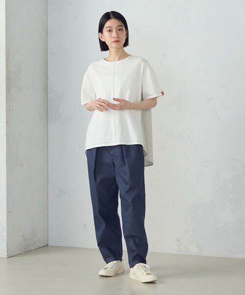 COMME CA ISM / コムサイズム カットソー | スラブ天竺バックフレア　半袖Ｔシャツ | 詳細1