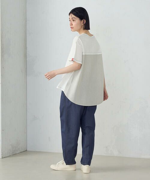 COMME CA ISM / コムサイズム カットソー | スラブ天竺バックフレア　半袖Ｔシャツ | 詳細2