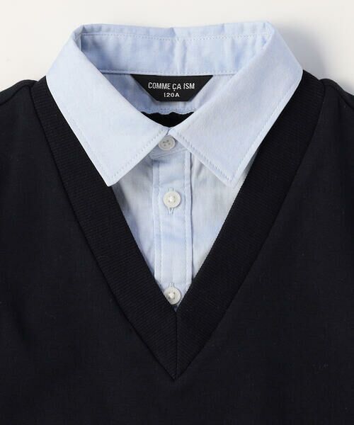 COMME CA ISM / コムサイズム Tシャツ | フェイクレイヤード 半袖シャツ(140-160cm) | 詳細2
