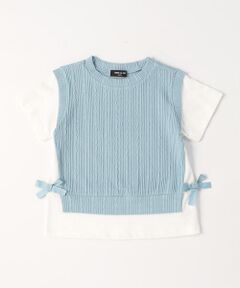 COMME CA ISM / コムサイズム Tシャツ | レイヤード半袖Tシャツ