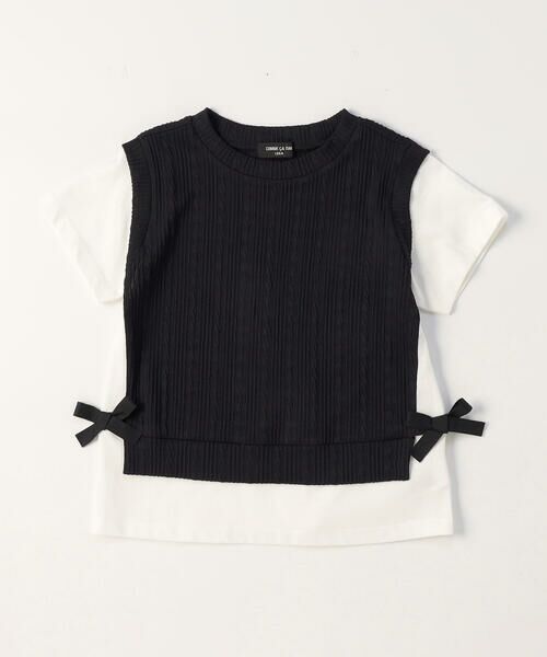 COMME CA ISM / コムサイズム Tシャツ | レイヤード半袖Tシャツ | 詳細2