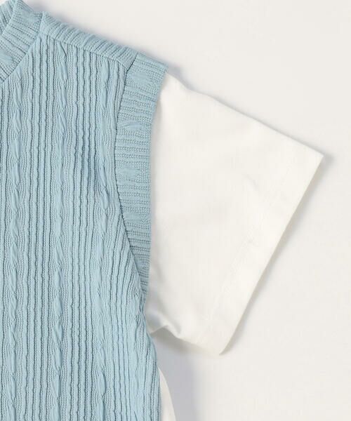 COMME CA ISM / コムサイズム Tシャツ | レイヤード半袖Tシャツ | 詳細6