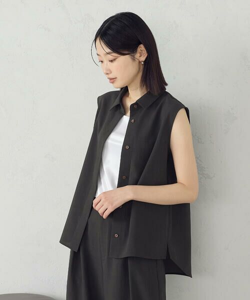 COMME CA ISM / コムサイズム シャツ・ブラウス | 【セットアップ対応】ノースリーブシャツ | 詳細7