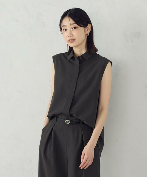 COMME CA ISM / コムサイズム シャツ・ブラウス | 【セットアップ対応】ノースリーブシャツ | 詳細8