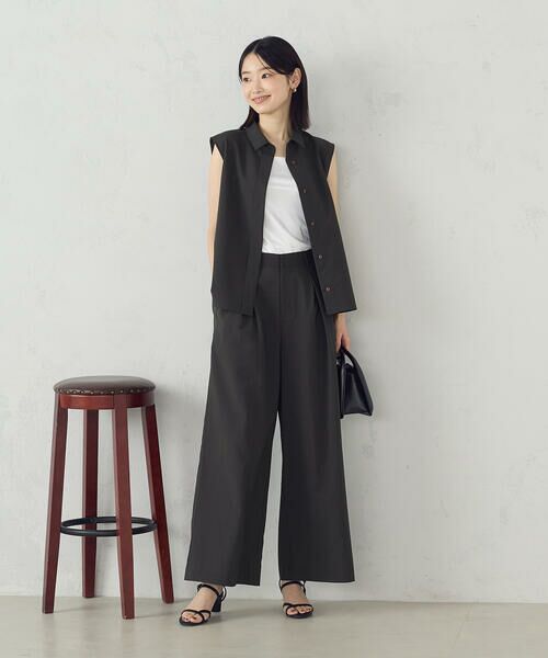 COMME CA ISM / コムサイズム シャツ・ブラウス | 【セットアップ対応】ノースリーブシャツ | 詳細2