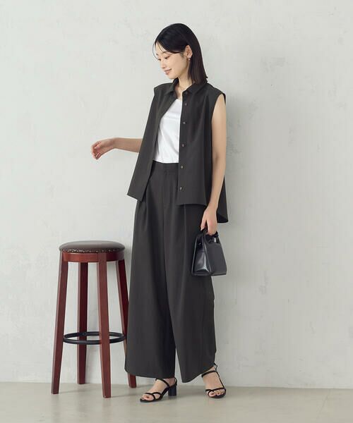 COMME CA ISM / コムサイズム シャツ・ブラウス | 【セットアップ対応】ノースリーブシャツ | 詳細3