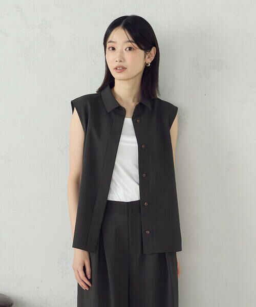 COMME CA ISM / コムサイズム シャツ・ブラウス | 【セットアップ対応】ノースリーブシャツ | 詳細6