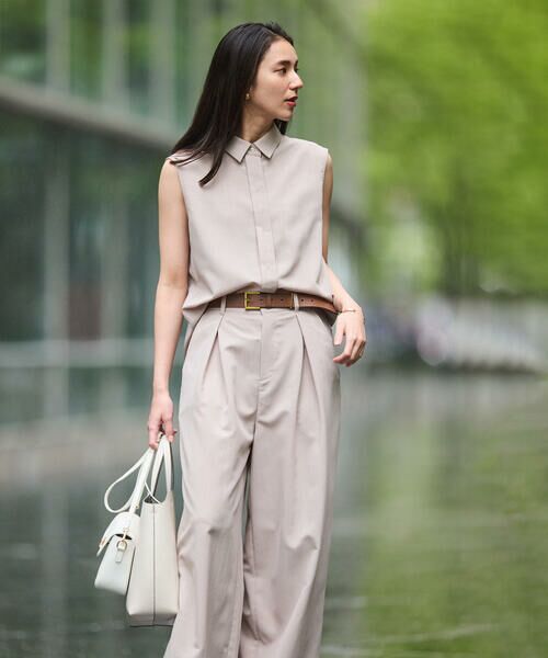 COMME CA ISM / コムサイズム シャツ・ブラウス | 【セットアップ対応】ノースリーブシャツ | 詳細10