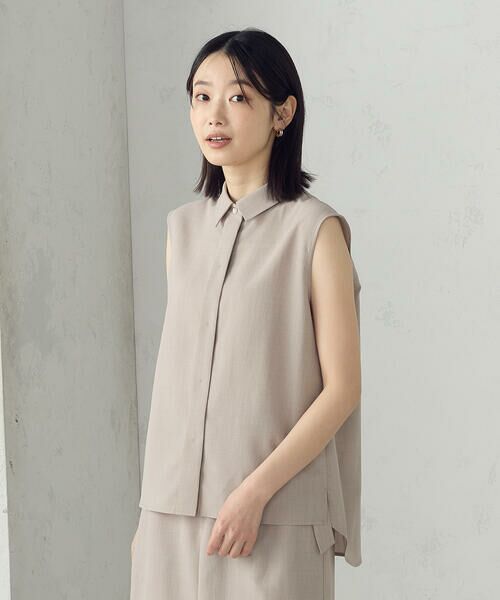 COMME CA ISM / コムサイズム シャツ・ブラウス | 【セットアップ対応】ノースリーブシャツ | 詳細14
