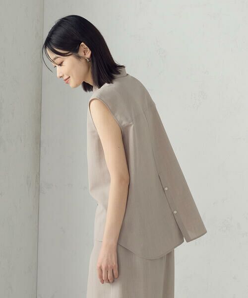 COMME CA ISM / コムサイズム シャツ・ブラウス | 【セットアップ対応】ノースリーブシャツ | 詳細15