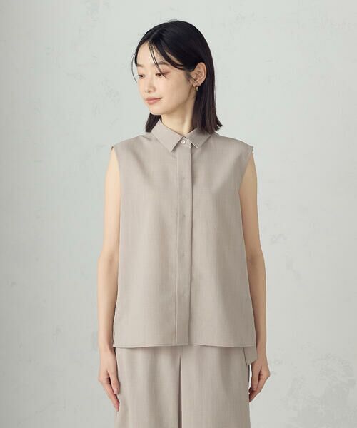 COMME CA ISM / コムサイズム シャツ・ブラウス | 【セットアップ対応】ノースリーブシャツ | 詳細16
