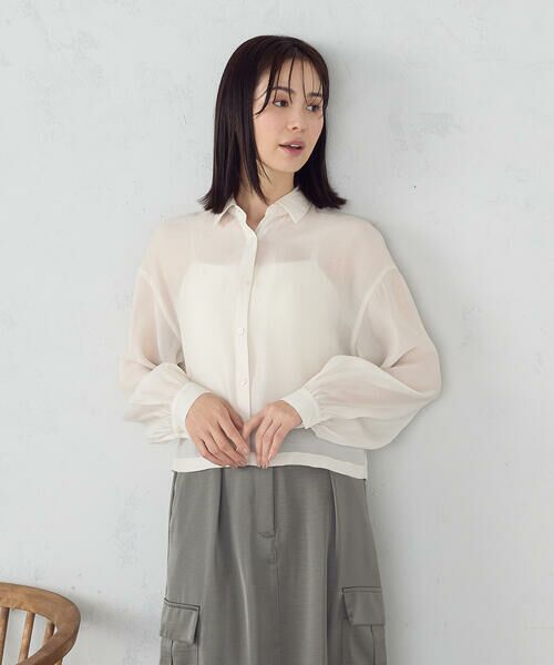 COMME CA ISM / コムサイズム シャツ・ブラウス | コンパクト シア—シャツ | 詳細4