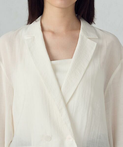 COMME CA ISM / コムサイズム テーラードジャケット | シア—ジャケット | 詳細10