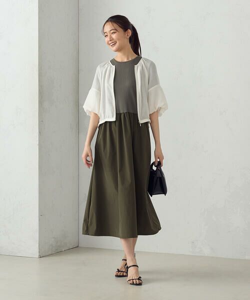 COMME CA ISM / コムサイズム ブルゾン | バルーンスリーブ　シア—ブルゾン | 詳細1