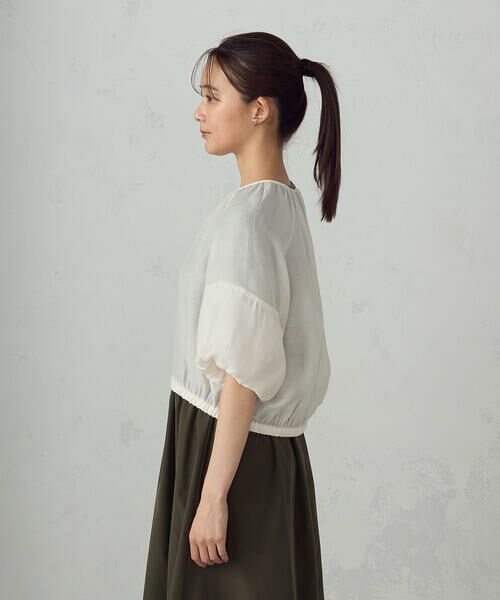 COMME CA ISM / コムサイズム ブルゾン | バルーンスリーブ　シア—ブルゾン | 詳細8