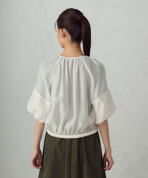 COMME CA ISM / コムサイズム ブルゾン | バルーンスリーブ　シア—ブルゾン | 詳細9