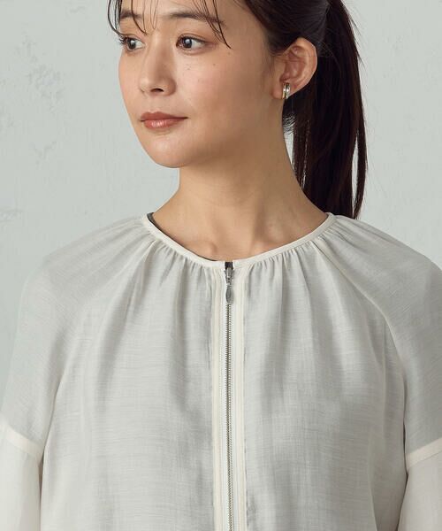 COMME CA ISM / コムサイズム ブルゾン | バルーンスリーブ　シア—ブルゾン | 詳細10