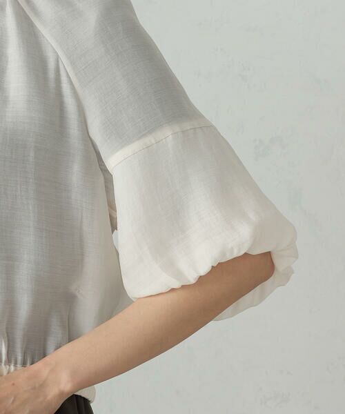 COMME CA ISM / コムサイズム ブルゾン | バルーンスリーブ　シア—ブルゾン | 詳細11