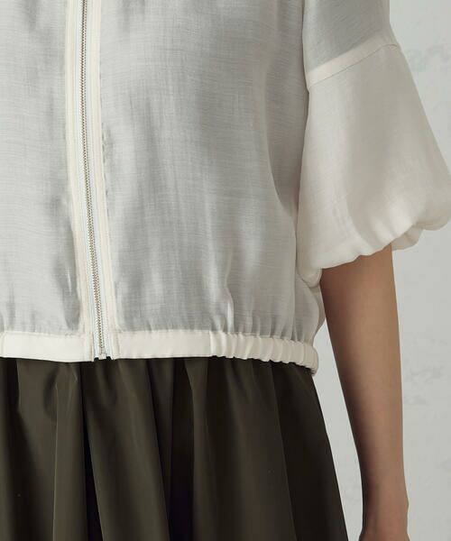 COMME CA ISM / コムサイズム ブルゾン | バルーンスリーブ　シア—ブルゾン | 詳細12