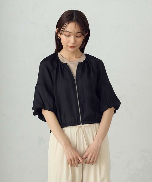 COMME CA ISM / コムサイズム ブルゾン | バルーンスリーブ　シア—ブルゾン | 詳細17