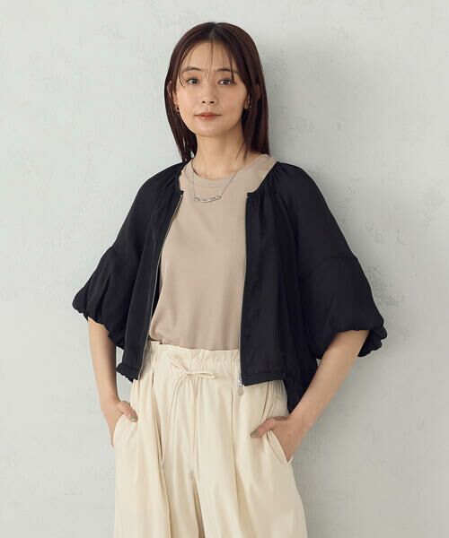 COMME CA ISM / コムサイズム ブルゾン | バルーンスリーブ　シア—ブルゾン | 詳細15