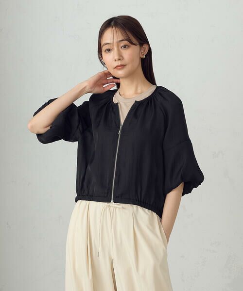 COMME CA ISM / コムサイズム ブルゾン | バルーンスリーブ　シア—ブルゾン | 詳細16