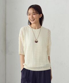 COMME CA ISM / コムサイズム ニット・セーター | 【セットアイテム】チェック柄ニットＴ＋タンクトップ