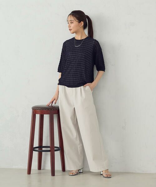 COMME CA ISM / コムサイズム ニット・セーター | 【セットアイテム】チェック柄ニットT+タンクトップ | 詳細4