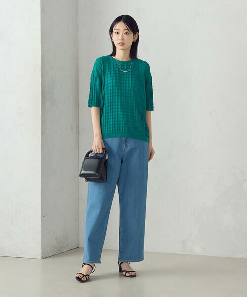 COMME CA ISM / コムサイズム ニット・セーター | 【セットアイテム】チェック柄ニットT+タンクトップ | 詳細10
