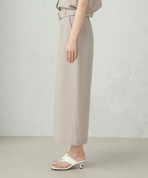 COMME CA ISM / コムサイズム ロング・マキシ丈スカート | 【セットアップ対応】ベルテッドタックスカート | 詳細11