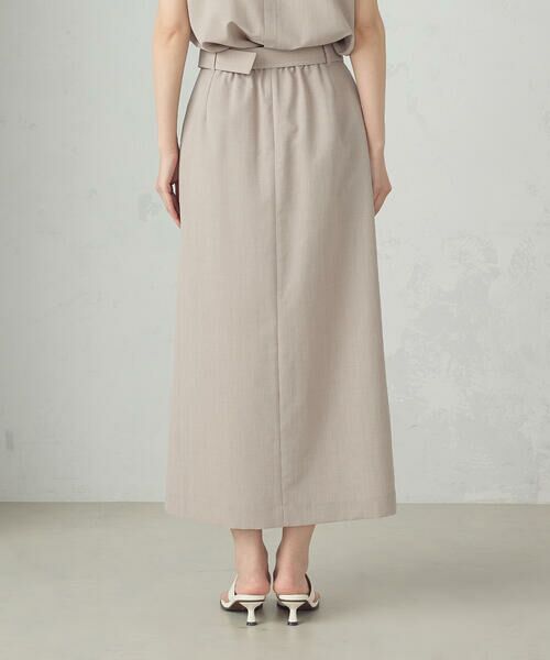 COMME CA ISM / コムサイズム ロング・マキシ丈スカート | 【セットアップ対応】ベルテッドタックスカート | 詳細12