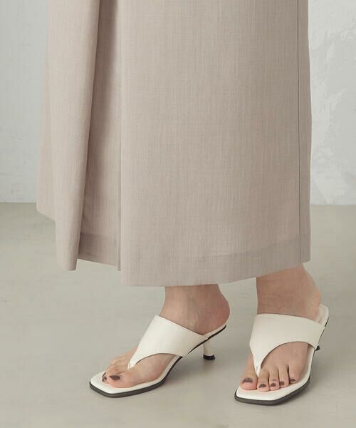 COMME CA ISM / コムサイズム ロング・マキシ丈スカート | 【セットアップ対応】ベルテッドタックスカート | 詳細15