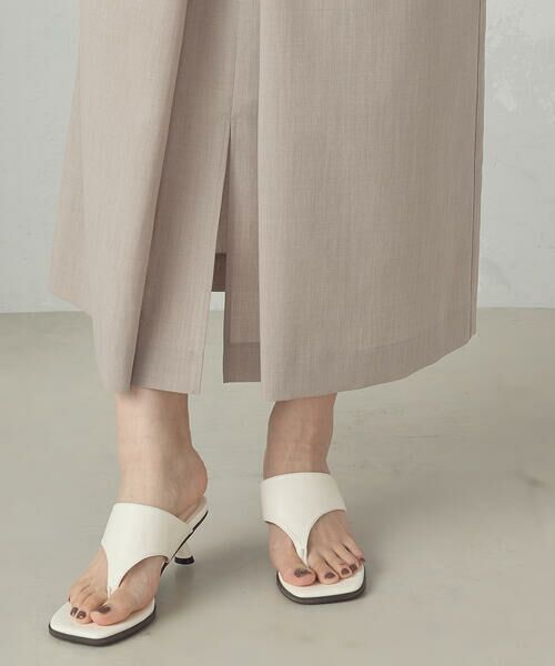 COMME CA ISM / コムサイズム ロング・マキシ丈スカート | 【セットアップ対応】ベルテッドタックスカート | 詳細16